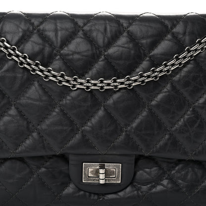Chanel Aged Calfskin Quilted 2.55 Reissue 226 Flap Grey 8 of 11