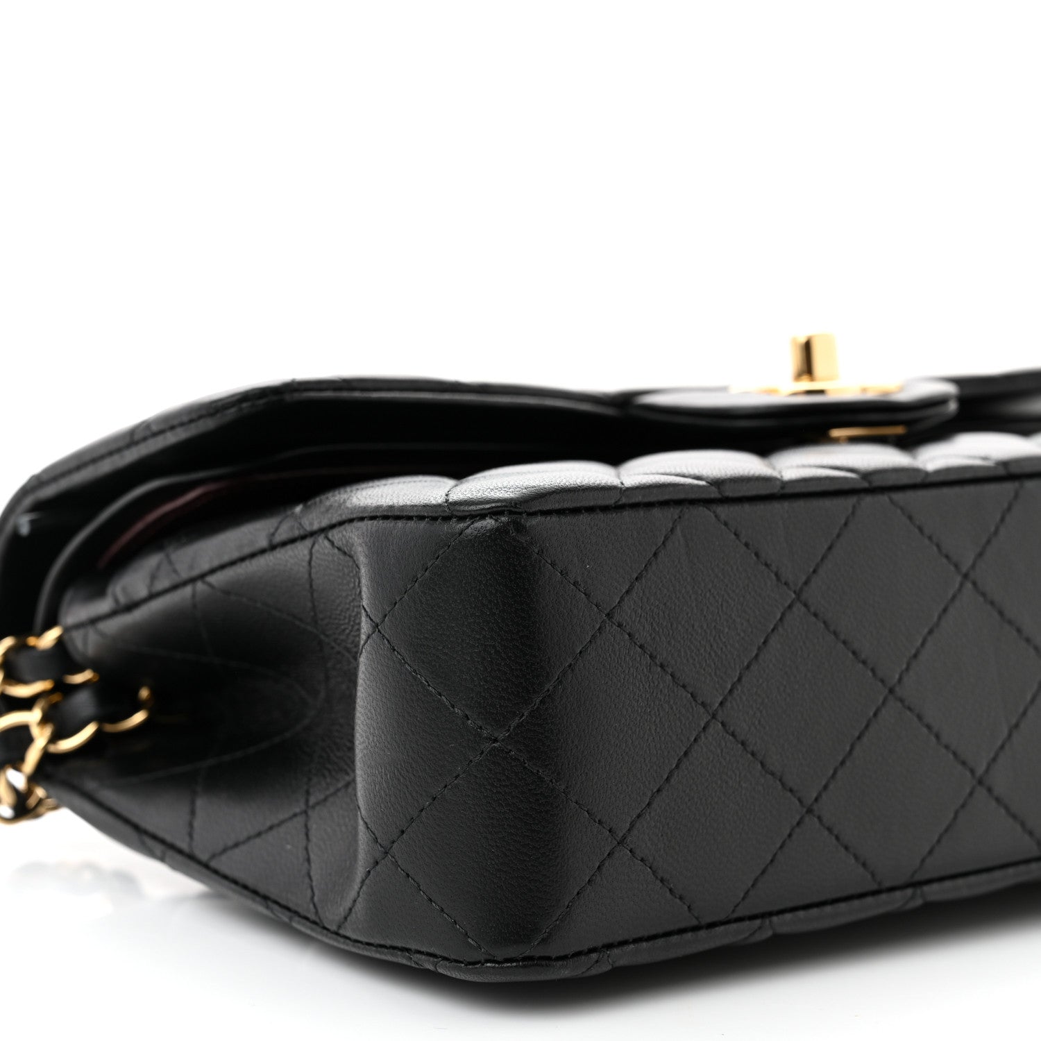 Chanel Lambskin Quilted Small Double Flap Black 9 of 10