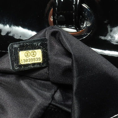 Chanel Vinyl Quilted Paris Biarritz Large Tote Black 6 of 8
