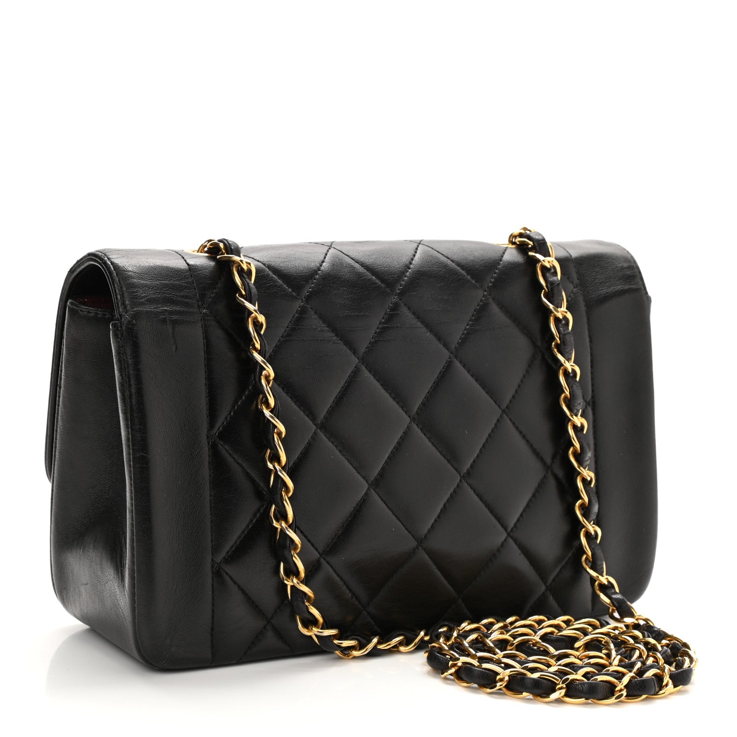 Chanel Lambskin Quilted Small Single Flap Black 3 of 10