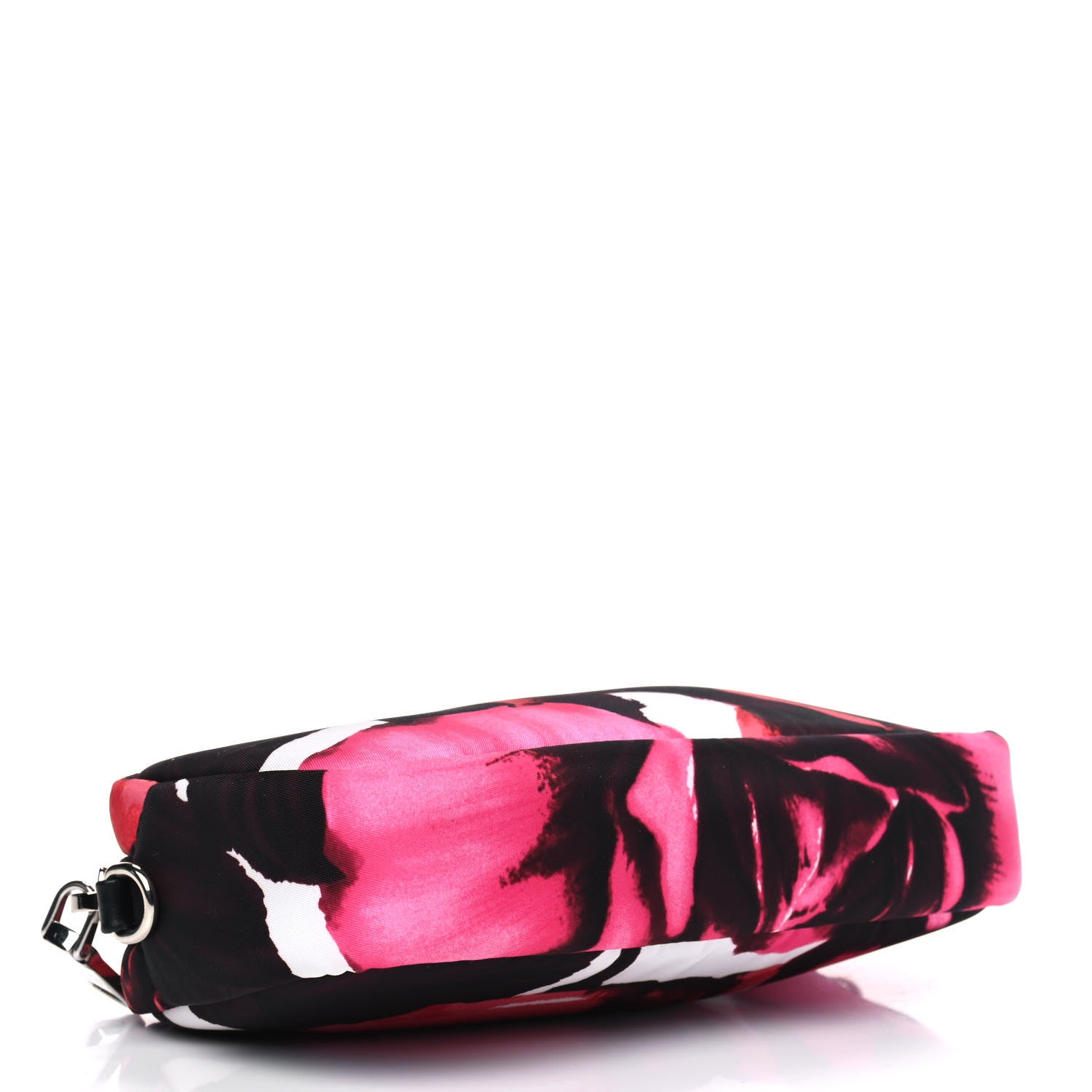 Prada Tessuto Soft Nylon Small Roses Print Convertible Crossbody Wristlet Pink 3 of 4