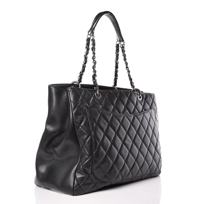 Chanel Caviar Quilted XL Grand Shopping Tote GST Black 3 of 20