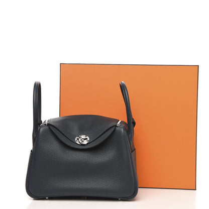 Hermes Taurillon Clemence Lindy 26 Vert Cypress 9 of 9