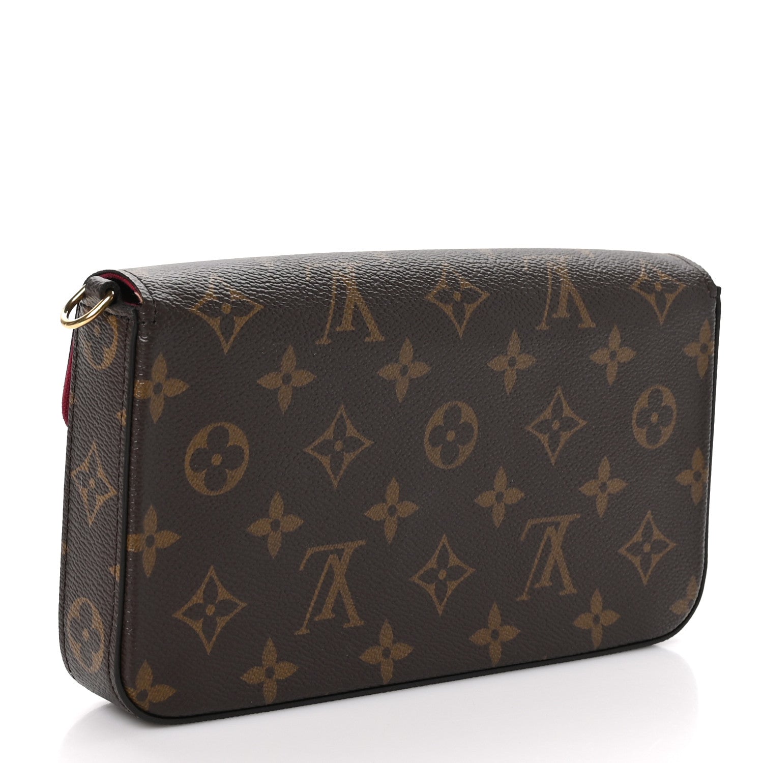 Louis Vuitton Monogram Pochette Felicie Chain Wallet Fuchsia 4 of 11