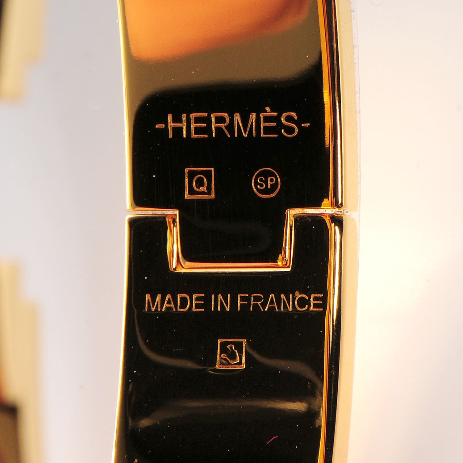 Hermes Enamel Narrow Clic Clac H Bracelet PM White 4 of 4