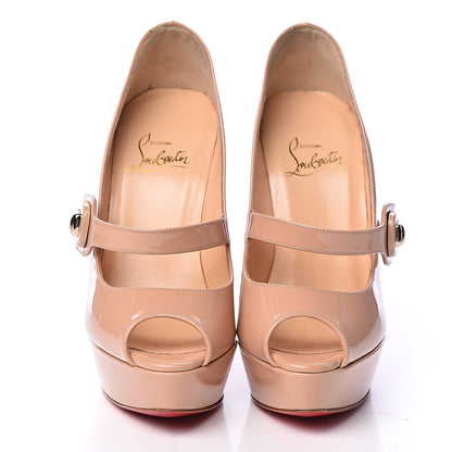 Christian Louboutin Patent Bibibop 140 Pumps 35 Doudou 2 of 10