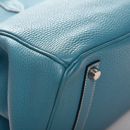 Hermes Togo Birkin 35 Blue Jean 35 of 38
