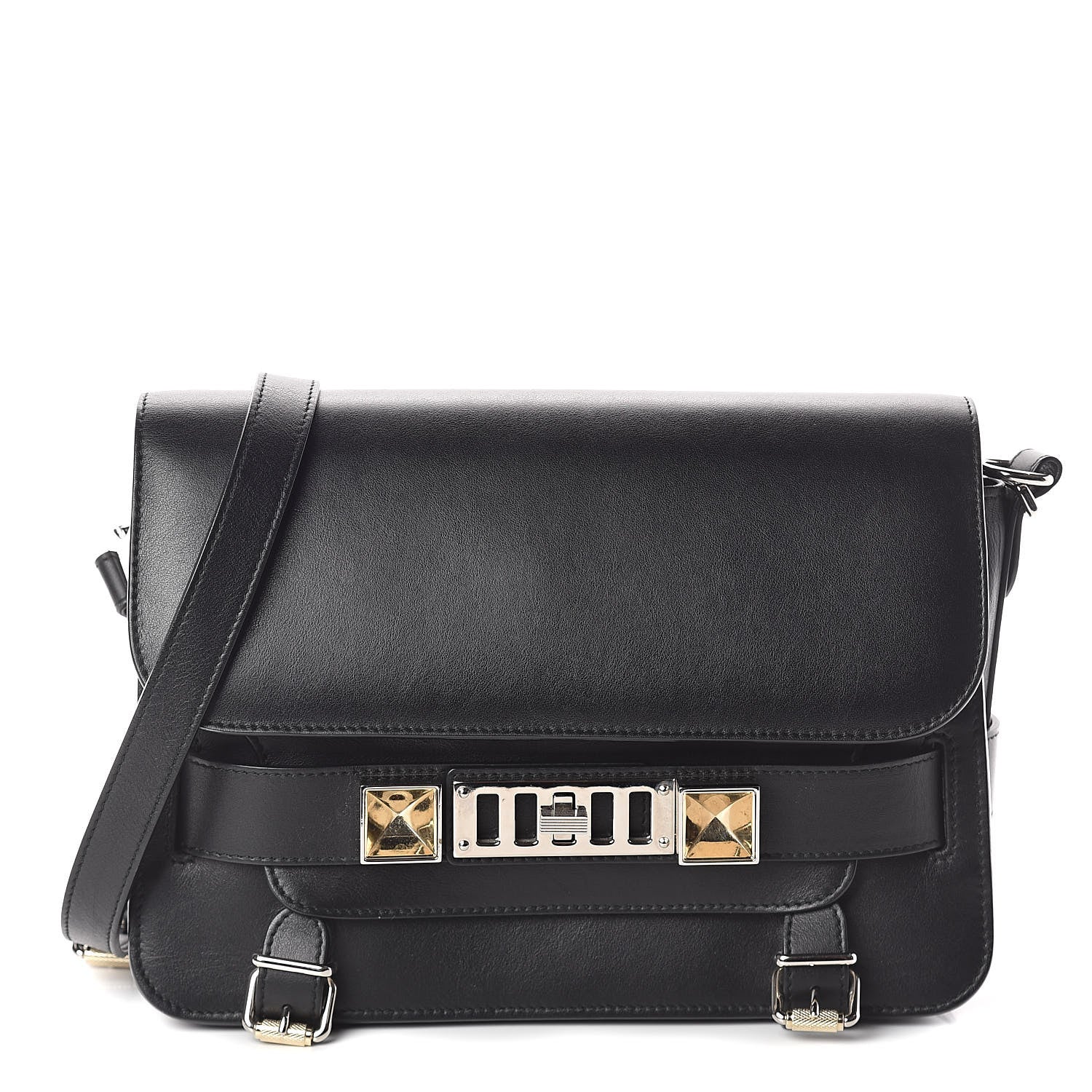 Proenza Schouler Calfskin PS11 Classic Shoulder Bag Black 1 of 8