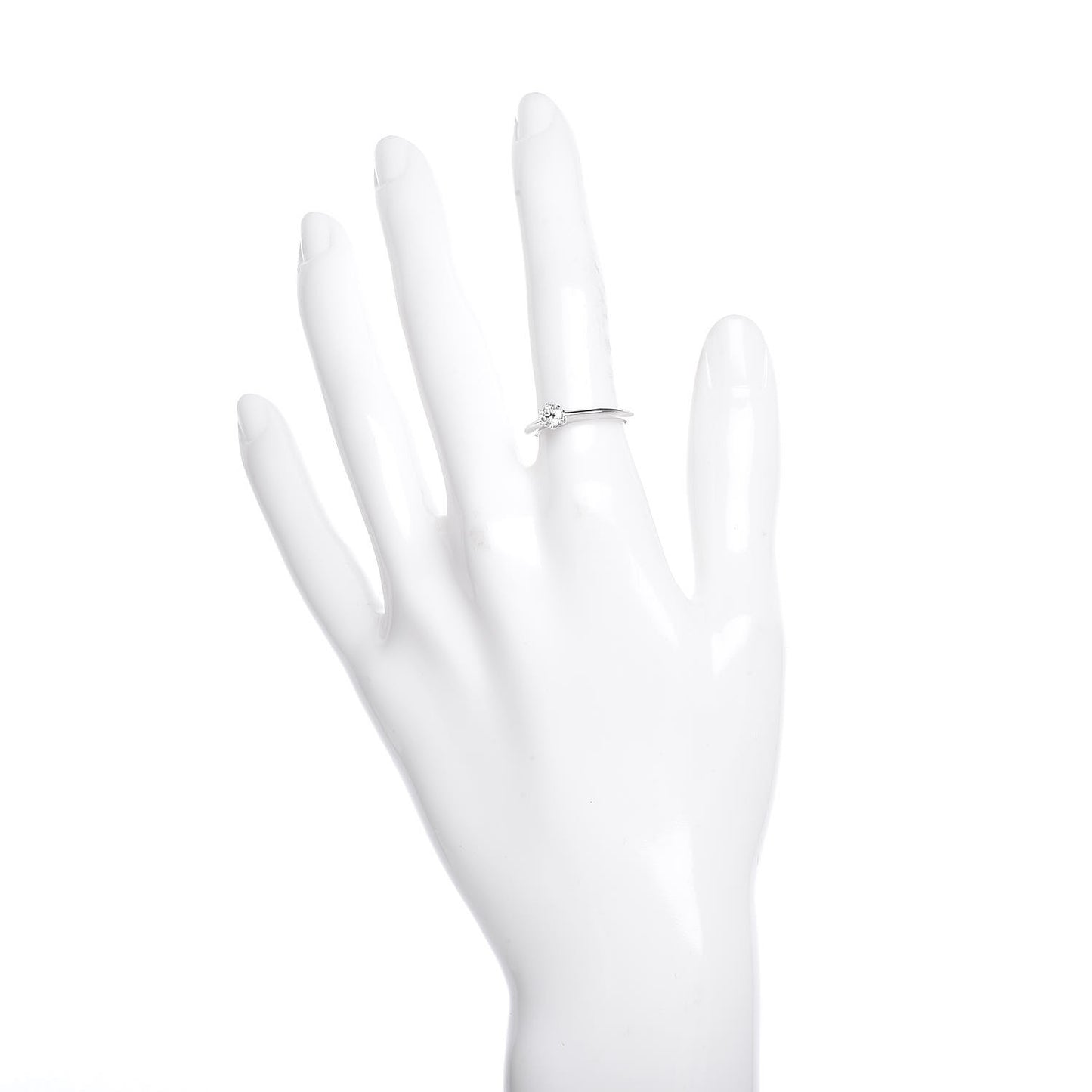 Platinum Diamond .26ct Solitaire Engagement Ring 51 5.75