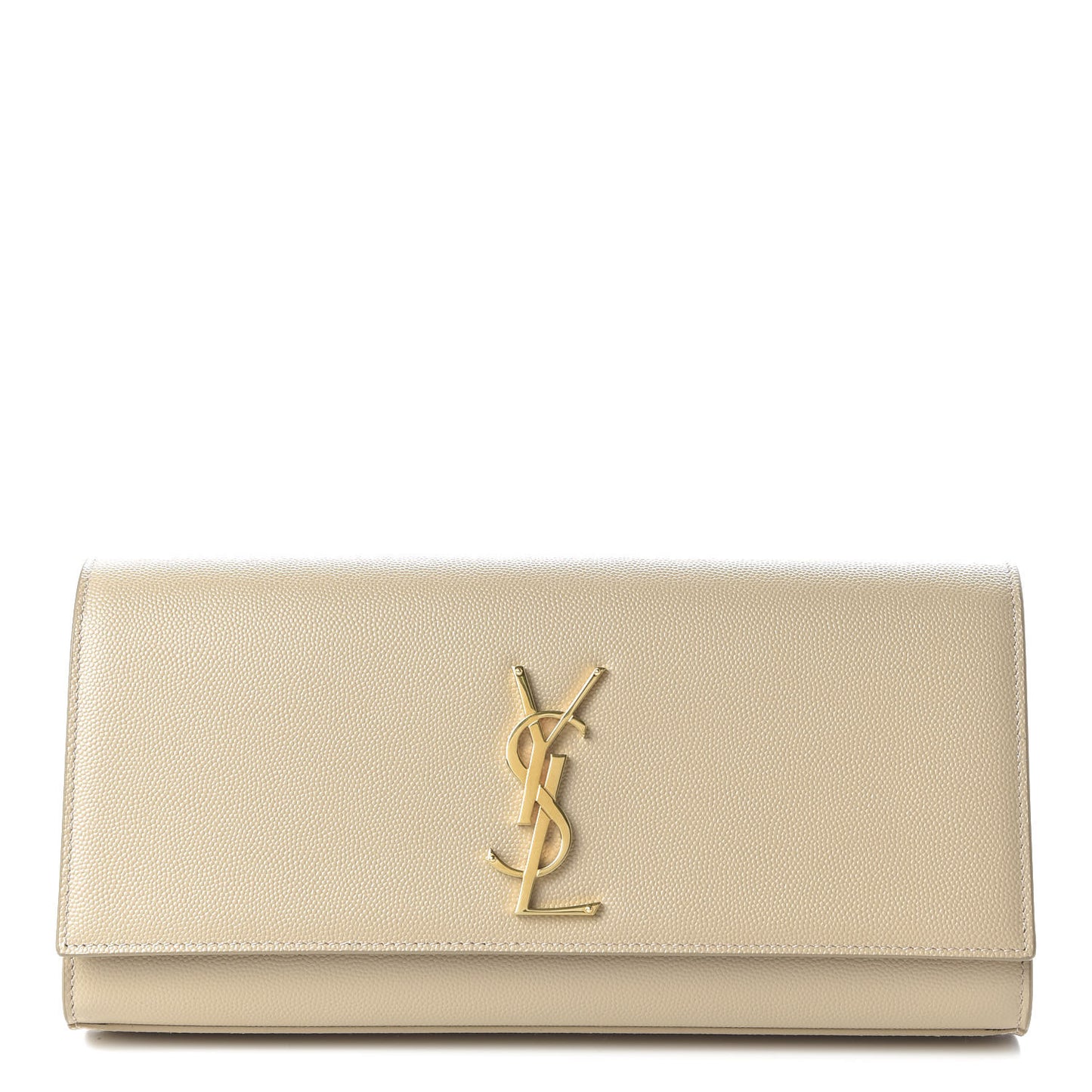 Grain De Poudre Classic Monogram Cassandre Clutch Nude