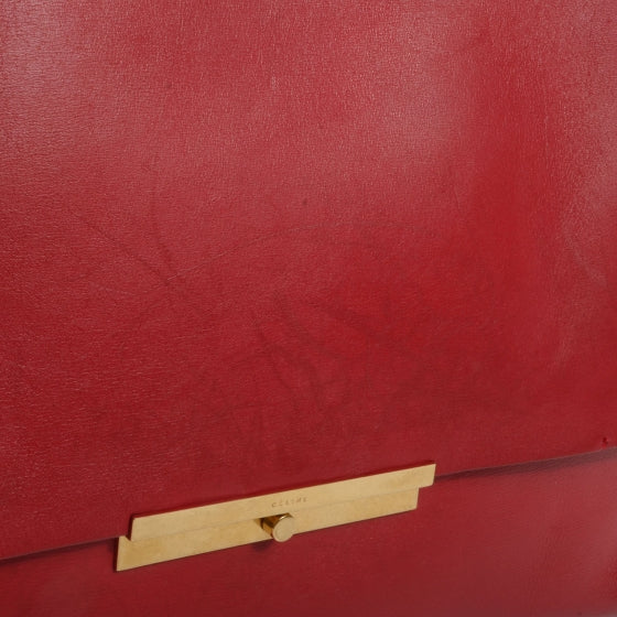 Celine Palmelato Calfskin Blade Flap Red 10 of 10