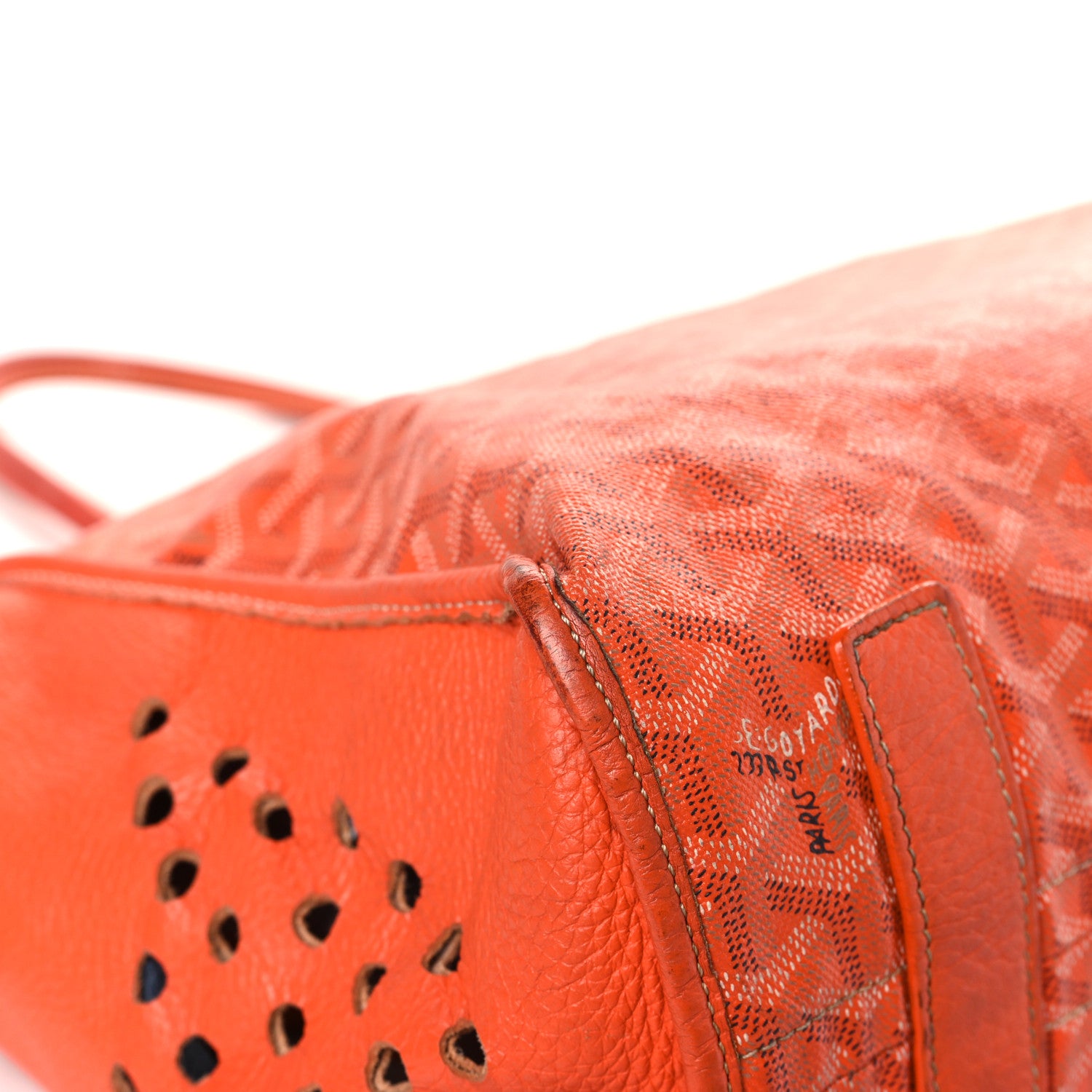 Goyard Goyardine Sac Hardy Pet Carrier PM Orange 10 of 18
