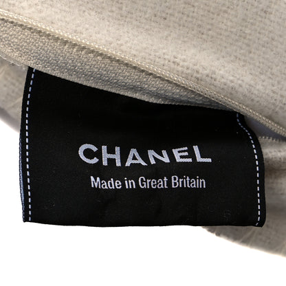 Chanel Merino Wool Cashmere CC Pillow Beige Off White 3 of 3