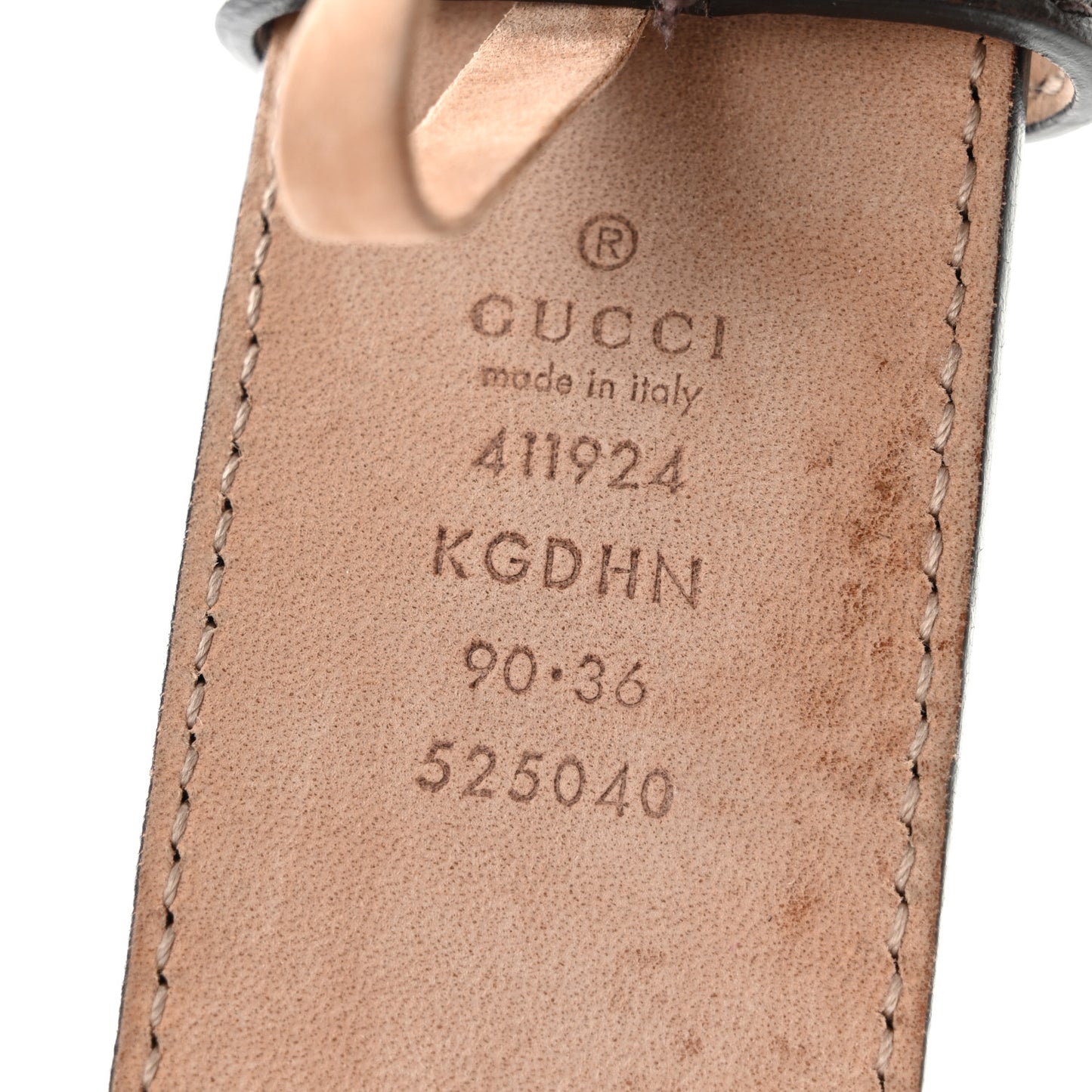 GG Supreme Monogram Selleria Calfskin Interlocking G 40mm Belt 90 36 Beige Ebony Cocoa
