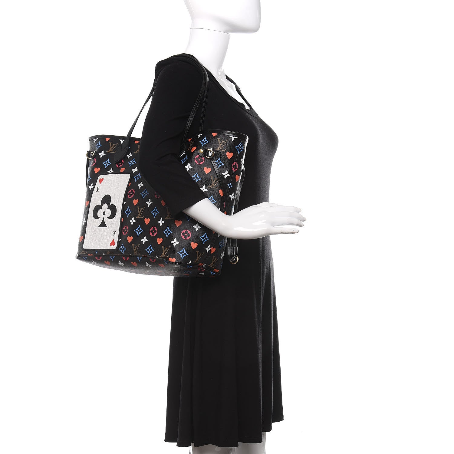 Louis Vuitton Game On Neverfull MM Black 2 of 14