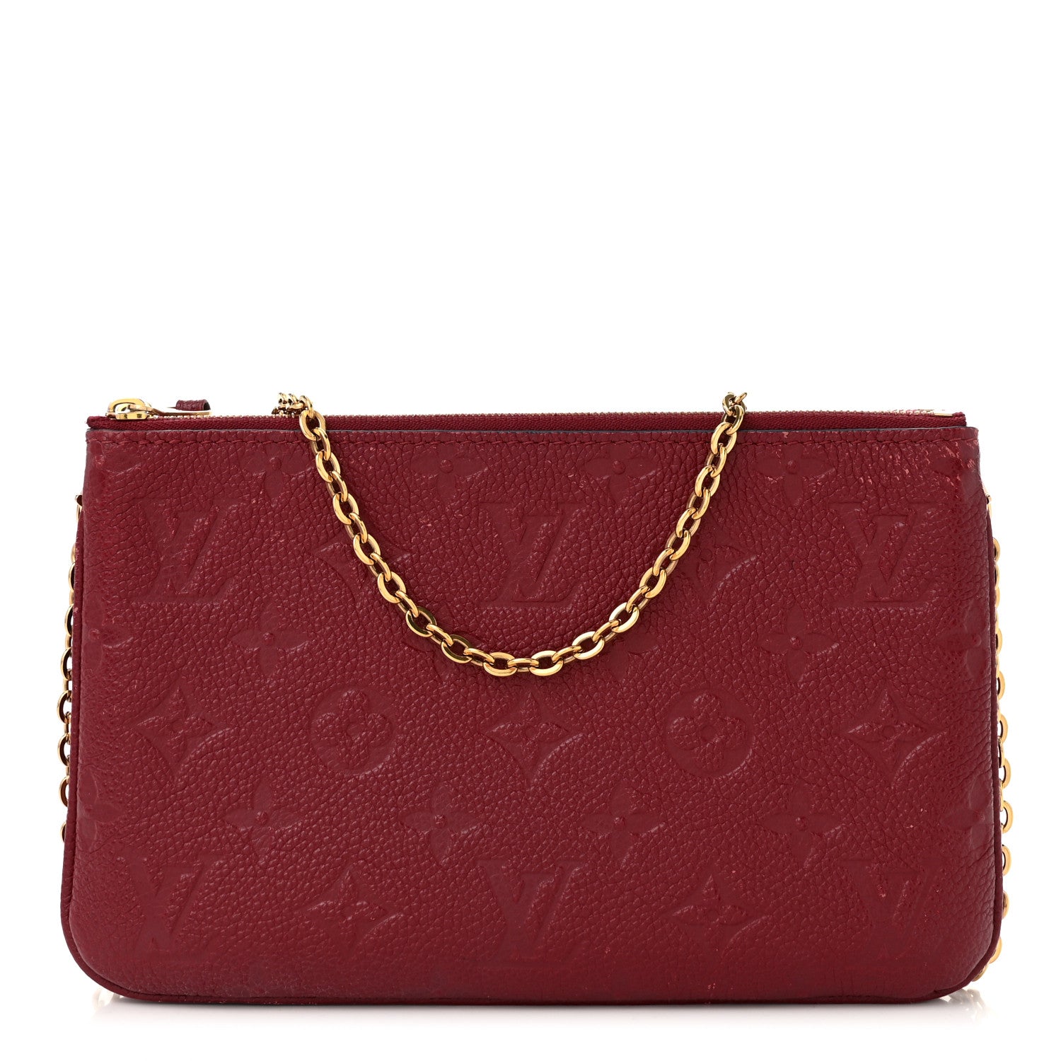 Louis Vuitton Empreinte Double Zip Pochette Cherry Berry 1 of 12