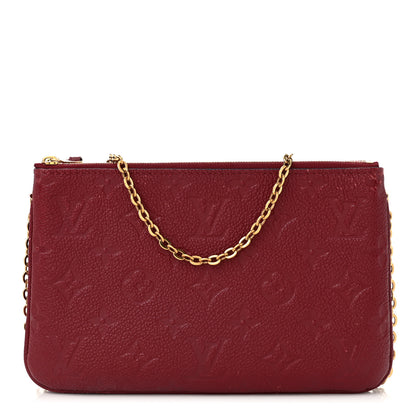 Louis Vuitton Empreinte Double Zip Pochette Cherry Berry 1 of 12