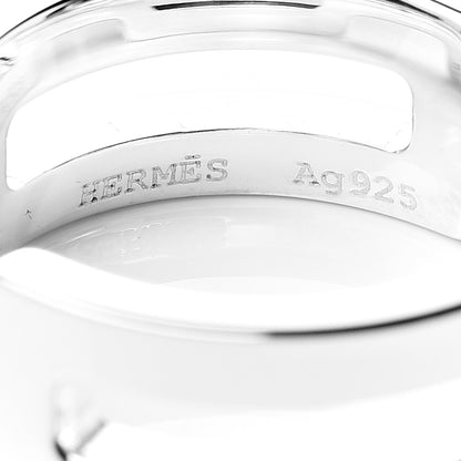 Hermes Sterling Silver H Ring 51 5.75 4 of 5