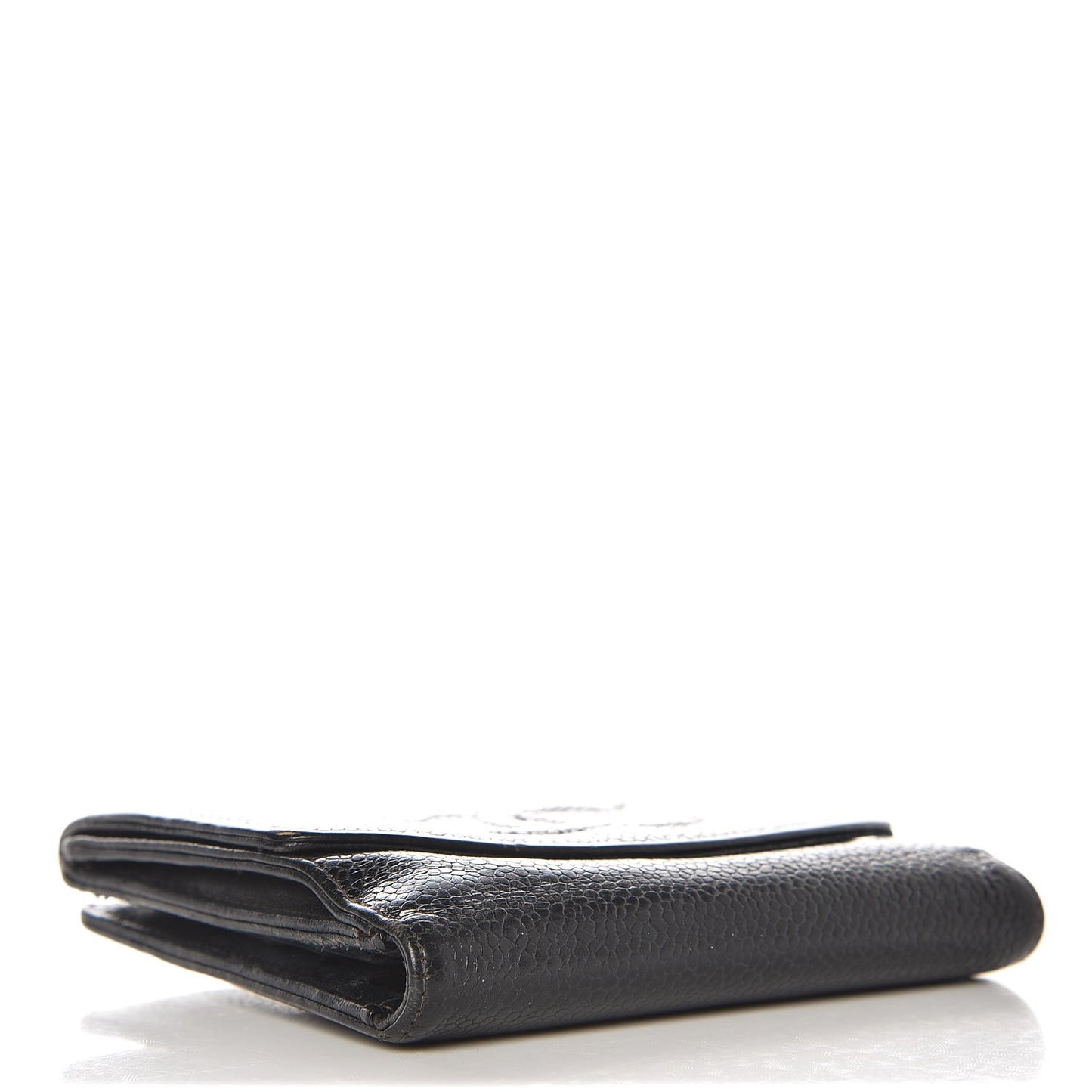 Caviar Timeless CC Compact French Wallet Black