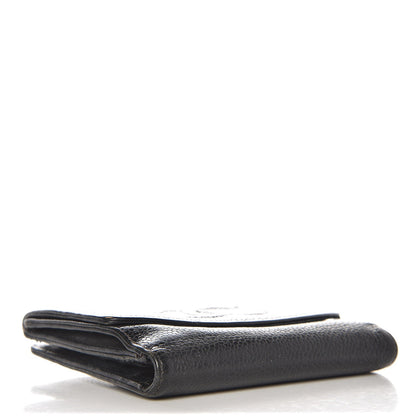 Chanel Caviar Timeless CC Compact French Wallet Black 4 of 12