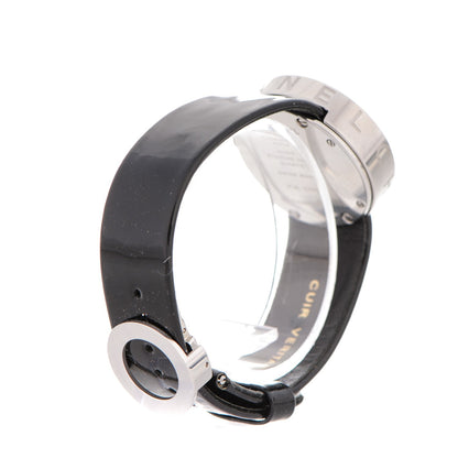 Chanel Stainless Steel Patent 29mm La Ronde Quartz Watch Black 4 of 9