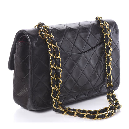Chanel Lambskin Quilted Small Double Flap Black 2 of 10