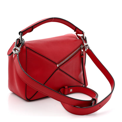 Loewe Calfskin Small Puzzle Bag Scarlet 3 of 13
