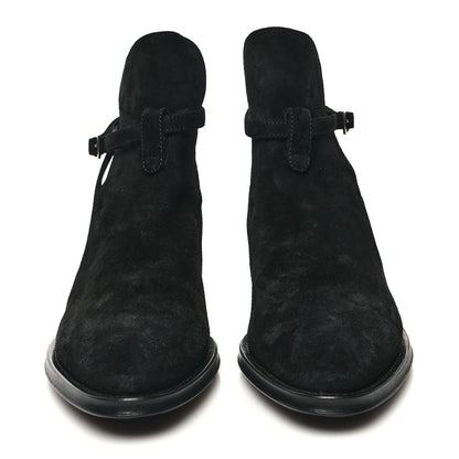 Saint Laurent Suede Eastwood 45 Ankle Boots 40 Black 2 of 8