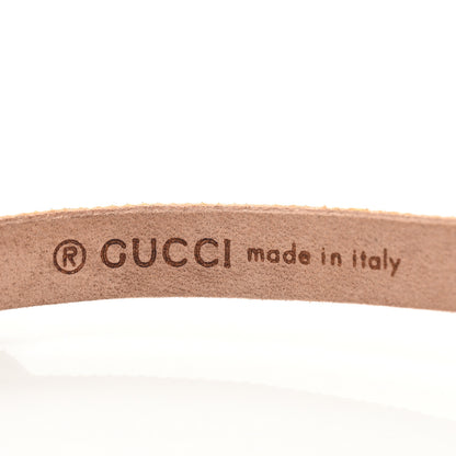 Gucci Calfskin Crystal Embellished Double G Choker Necklace Black 4 of 8