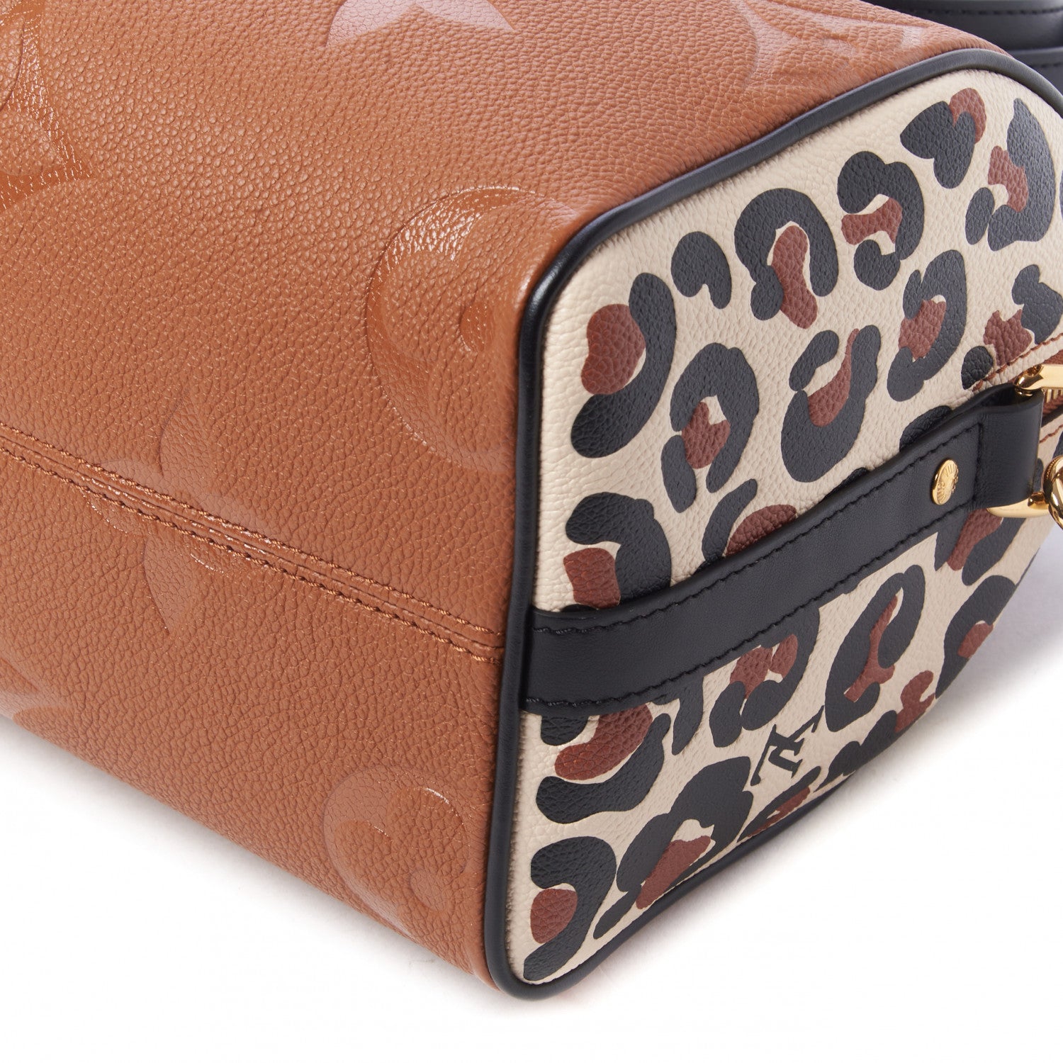 Louis Vuitton Empreinte Monogram Giant Wild At Heart Speedy Bandouliere 25 Caramel 7 of 9
