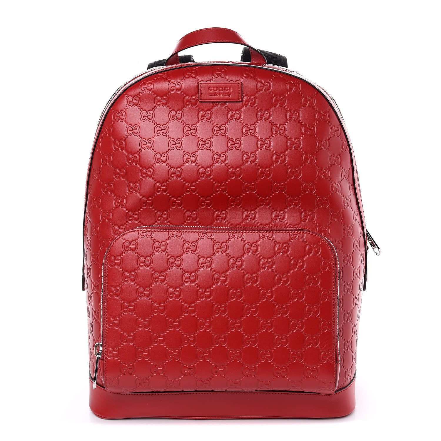 Gucci Guccissima Signature Day Backpack Hibiscus Red 1 of 12