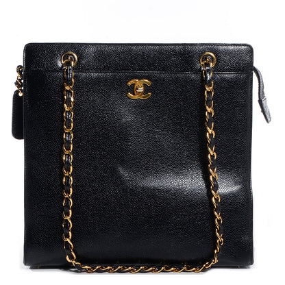 Chanel Caviar Shoulder Bag Black 1 of 7