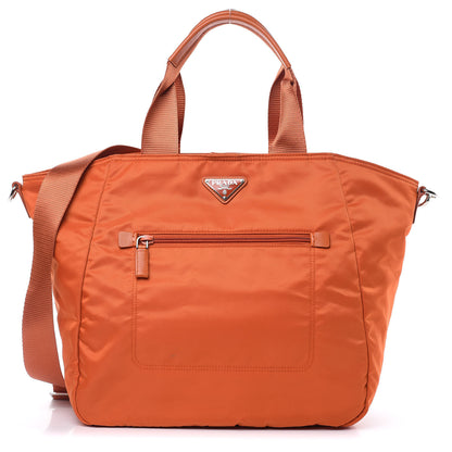 Prada Tessuto Nylon Tote Papaya 1 of 11