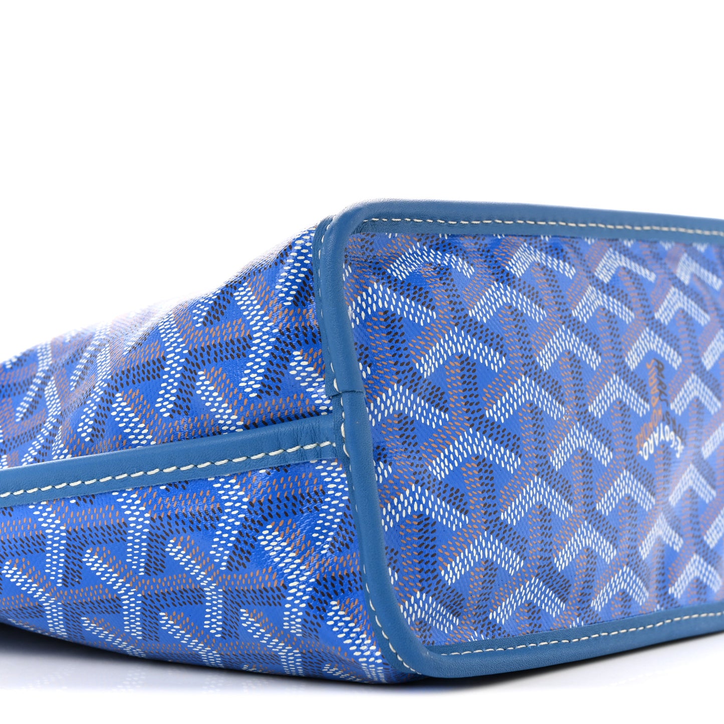 Goyardine Reversible Mini Anjou Sky Blue