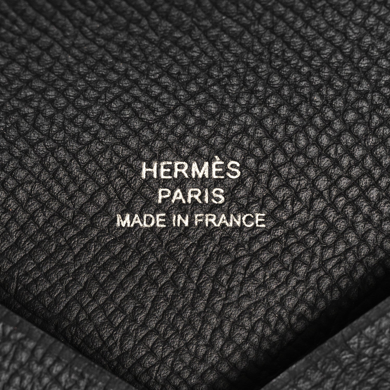 Hermes Epsom Calvi Card Case Black 6 of 7