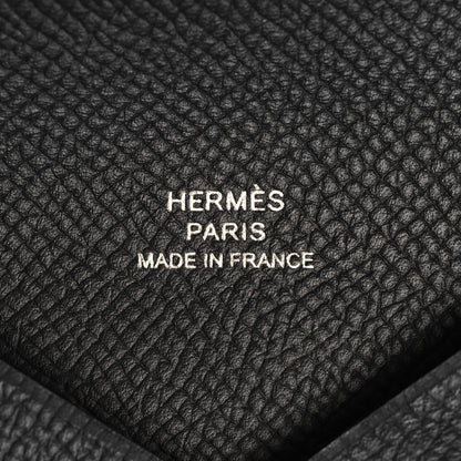 Hermes Epsom Calvi Card Case Black 6 of 7
