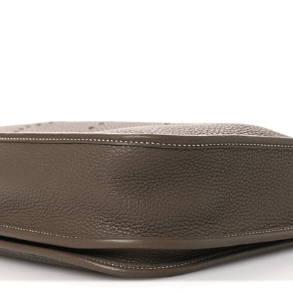 Hermes Taurillon Clemence Evelyne III PM Etoupe 10 of 12