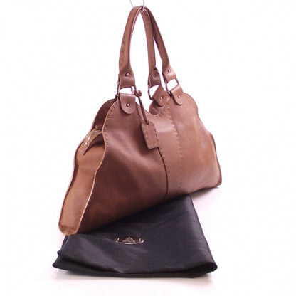 Fendi Calfskin Romano Selleria Diablo Shopper Camel 3 of 11
