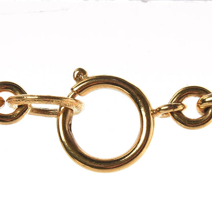 Chanel Chain CC Heart Pendant Necklace Gold 6 of 7