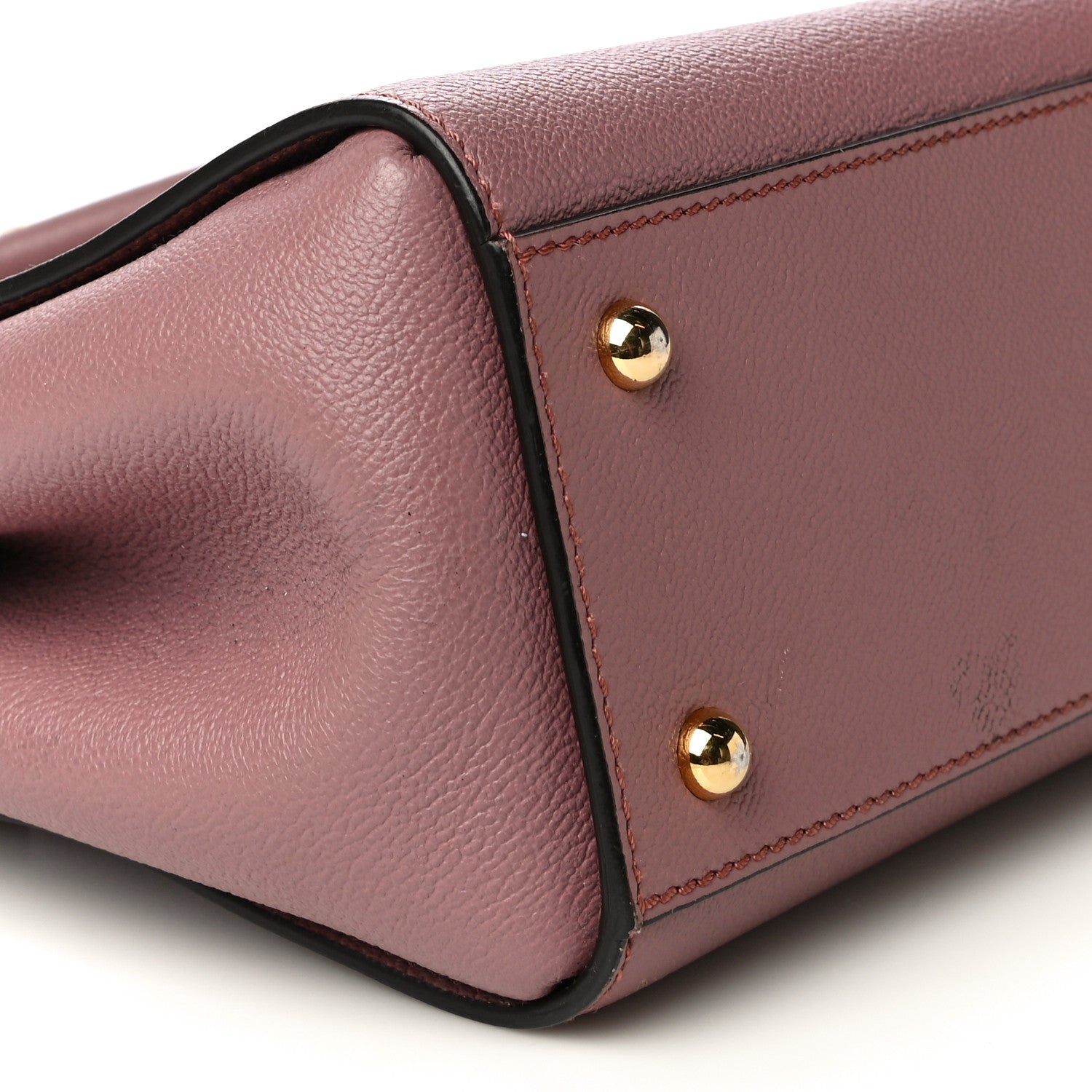 Burberry Soft Grain Calfskin Small Buckle Tote Dusty Pink 9 of 16