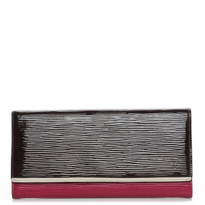Louis Vuitton Electric Epi Flore Wallet Tri-Color Prune 1 of 8