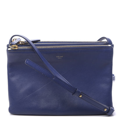 Celine Lambskin Small Trio Crossbody Bag Indigo 1 of 17