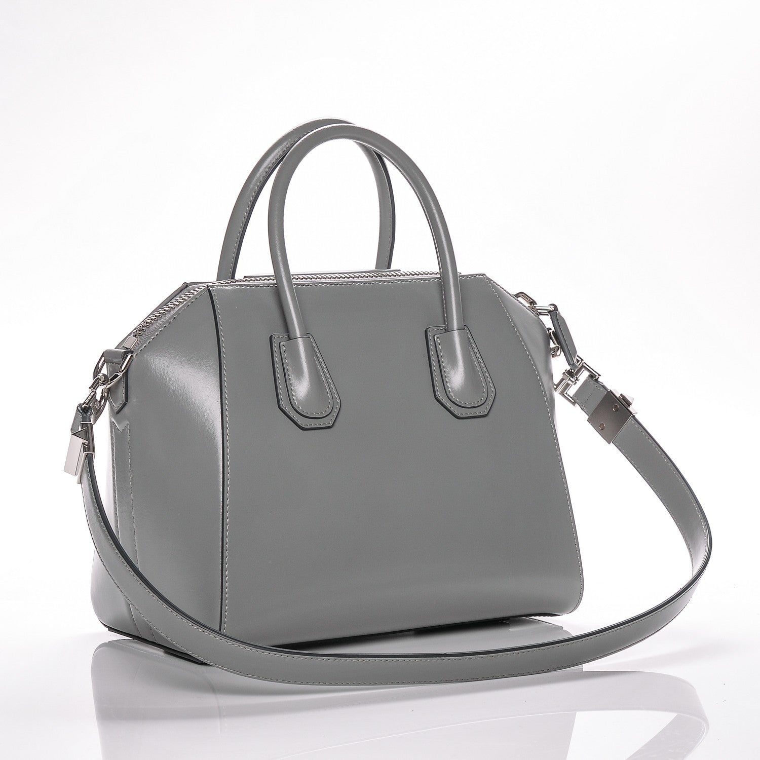 Givenchy Shiny Lord Calfskin Small Antigona Pearl Grey 3 of 7