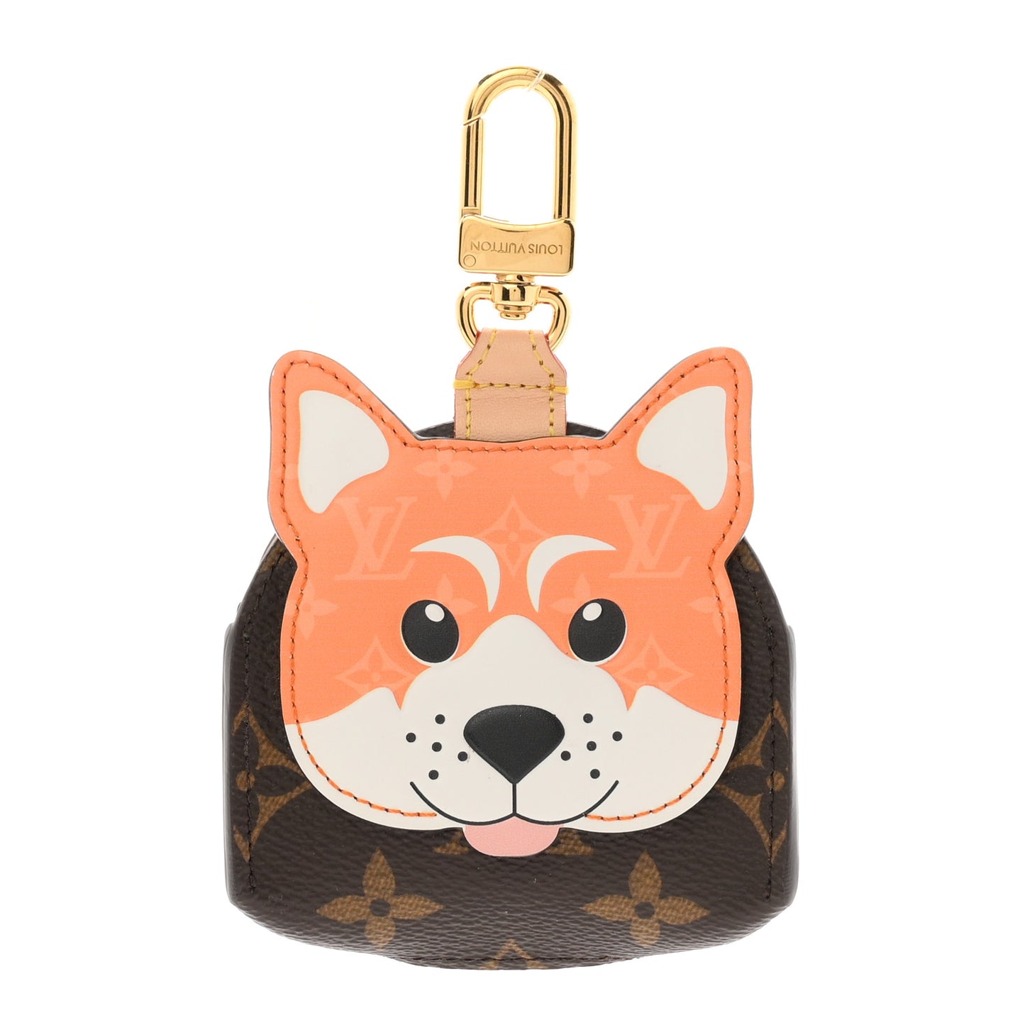 Monogram Shiba Dog Bags Holder