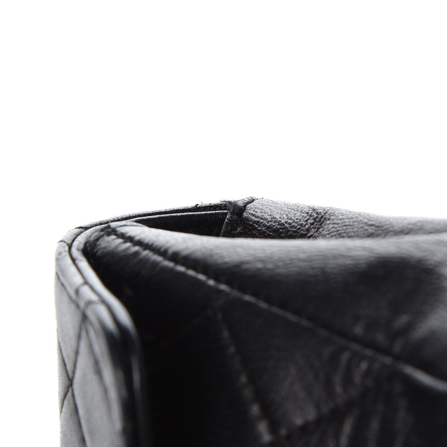 Lambskin Quilted Extra Mini Flap Black