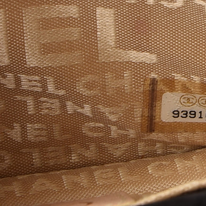 Chanel Suede Quilted Bible Book CC Clutch Black 8 of 8
