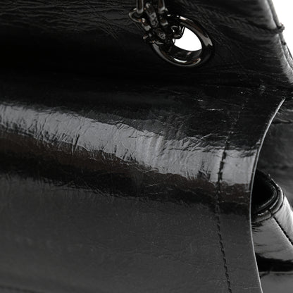 Chanel Glazed Calfskin Quilted 2.55 Reissue 226 Flap So Black 7 of 13