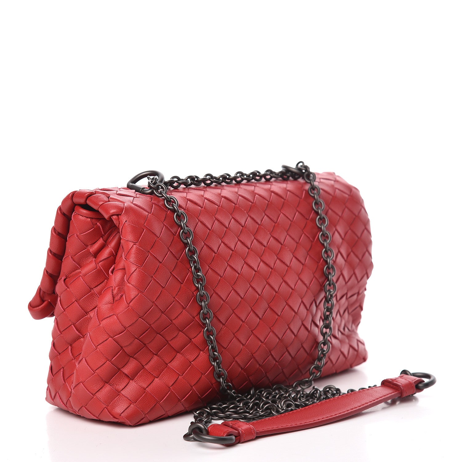 Bottega Veneta Nappa Intrecciato Baby Olimpia Shoulder Bag Vesuvio 3 of 13