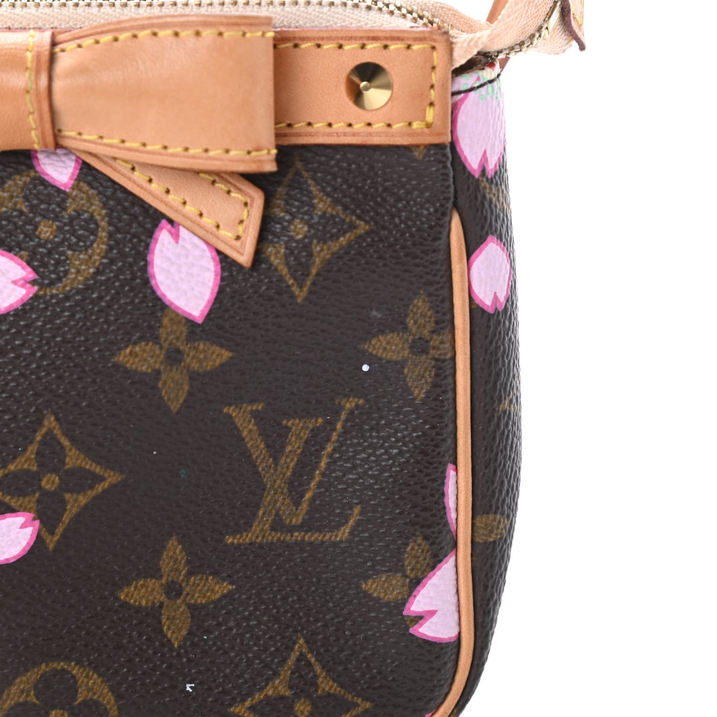 Monogram Cherry Blossom Pochette Accessories Brown