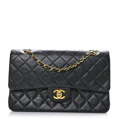 Chanel Lambskin Quilted Medium Double Flap Black 1 of 11